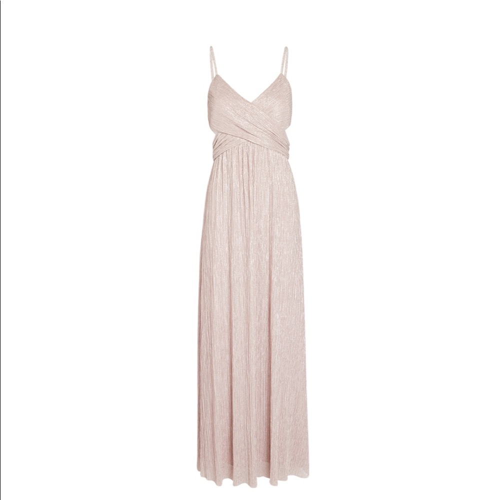 INTERMIX Tina Lurex cut out gown, pink (shimmer)